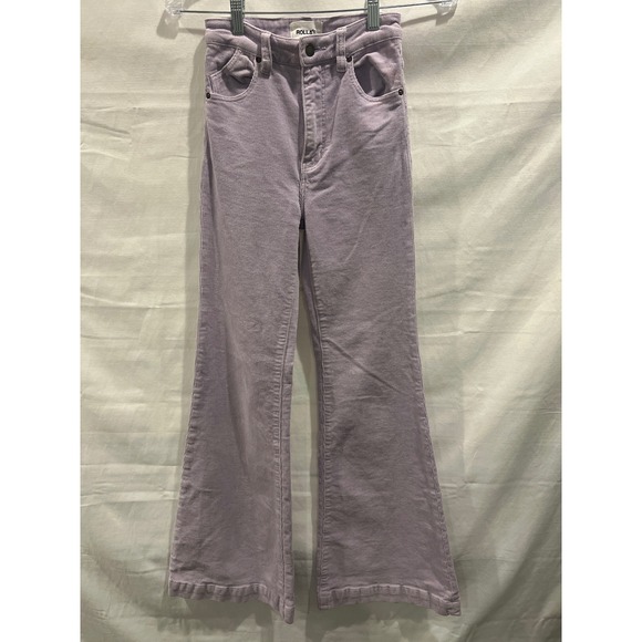 ROLLA'S Pants - Rollas Eastcoast Flare Corduroy High Rise Pants Lavender Purple 24 14318